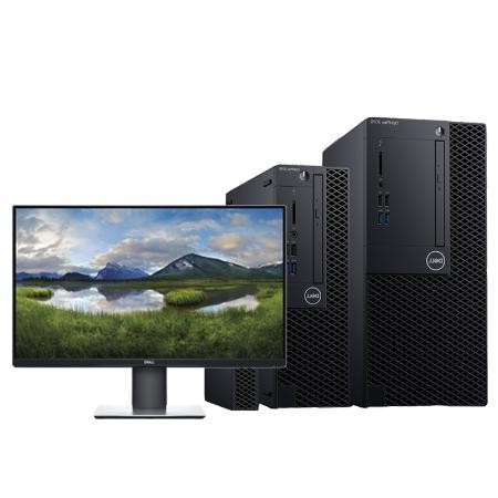 Dell OptiPlex 3070 Tower 260656（i5-9500/8G/128G固态+1T硬盘/R5 430 2G独显/DVDRW/硬盘保护/23.8显示器）